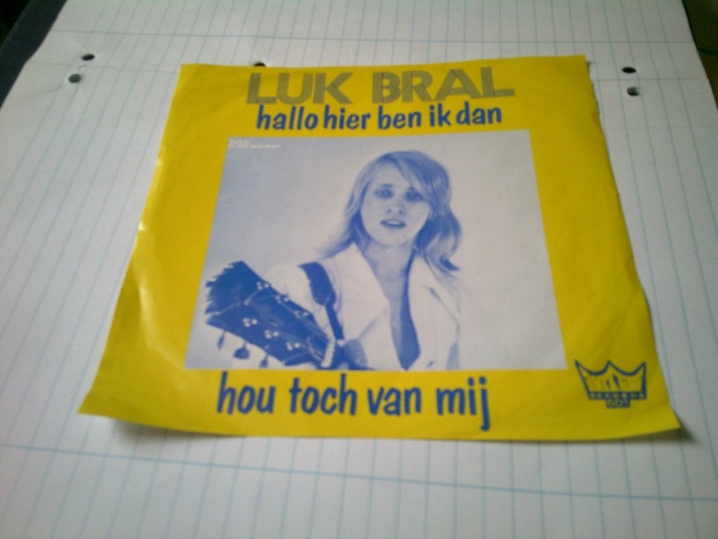 LUK BRAL HALLO HIER BEN IK DAN - HOU TOCH VAN MIJ, 7 inch, Ophalen of Verzenden, Levenslied of Smartlap, 1970 - 1979