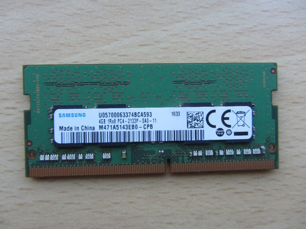 Samsung 4GB PC4-17000 DDR4-2133MHz non-ECC Unbuffered CL15, DDR4, Ophalen of Verzenden, Zo goed als nieuw, 2133 MHz