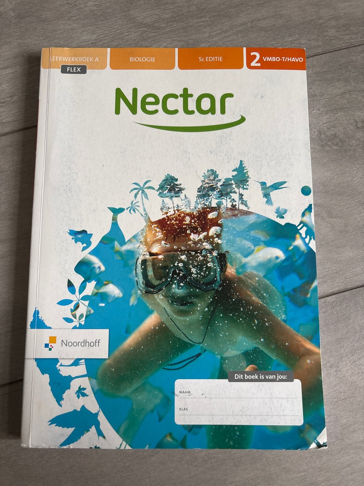 Nectar Biologie Leerwerkboek A Flex 5e editie VMBO-T/HAVO 2, Boeken, Schoolboeken, Ophalen of Verzenden, Zo goed als nieuw, VMBO