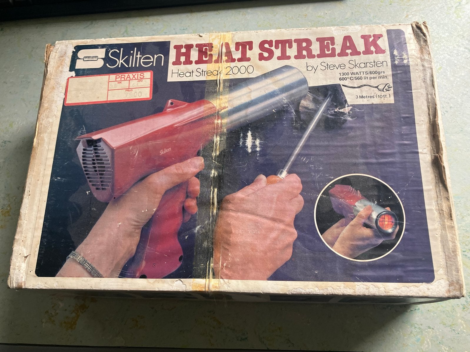 Vintage Skilten Heat Streak 2000 hetelucht-verfafbrander, Doe-het-zelf en Verbouw, Gereedschap | Overige machines, Gebruikt, Ophalen of Verzenden