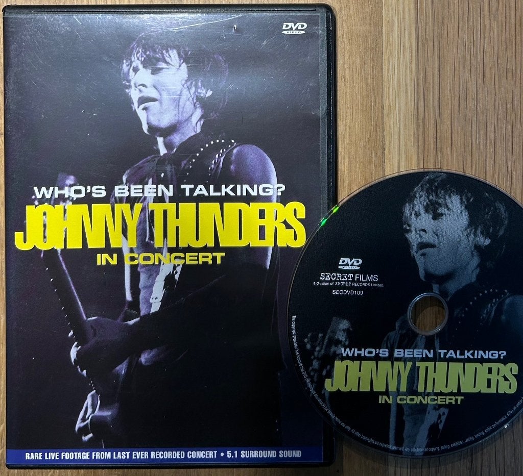 JOHNNY THUNDERS - Who's been talking (Live in Japan) (DVD), Vanaf 16 jaar, Ophalen of Verzenden, Zo goed als nieuw, Concert
