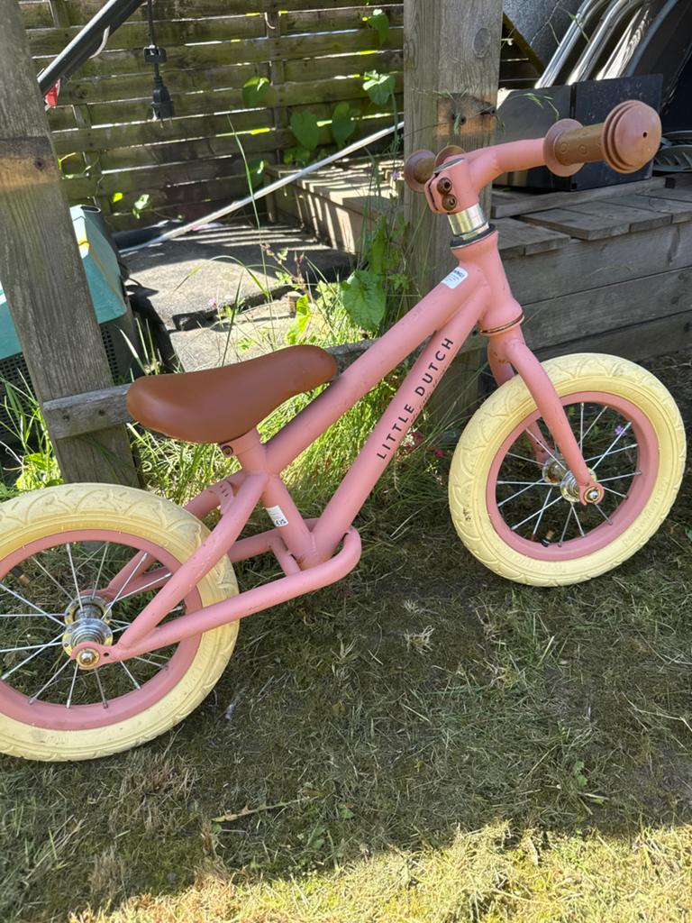 Little Dutch loopfiets roze, Ophalen of Verzenden, Gebruikt, Minder dan 16 inch