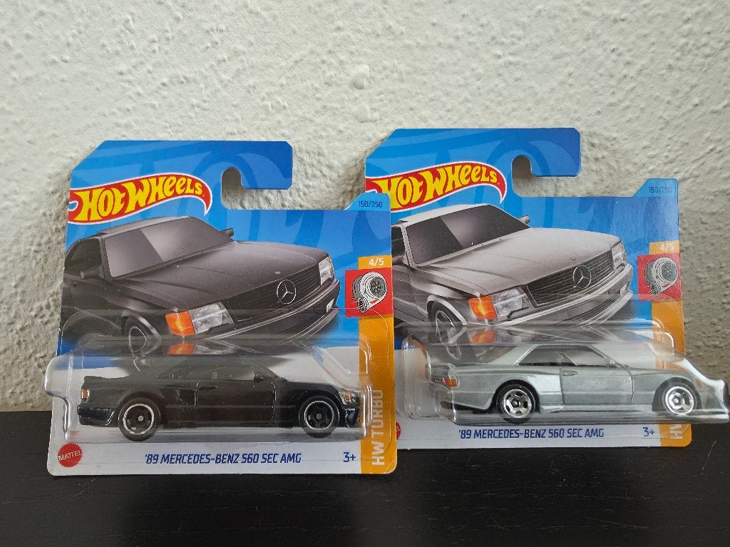 Hot Wheels 2x Mercedes-Benz 560 sec AMG HotWheels, Verzenden, Nieuw, Auto