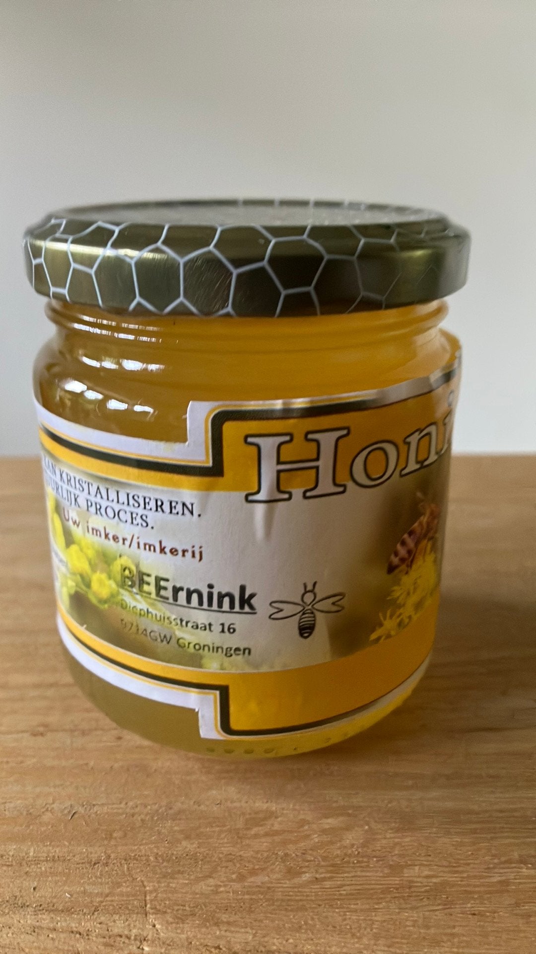 Zuivere honing uit Korrewegbuurt Groningen , 250 gram, Diversen, Ophalen