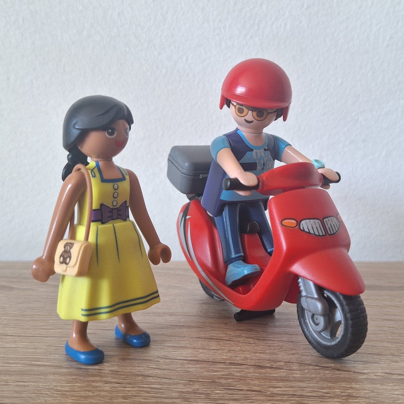 Playmobil stel met Scooter, Ophalen of Verzenden, Zo goed als nieuw, Complete set, Figuren
