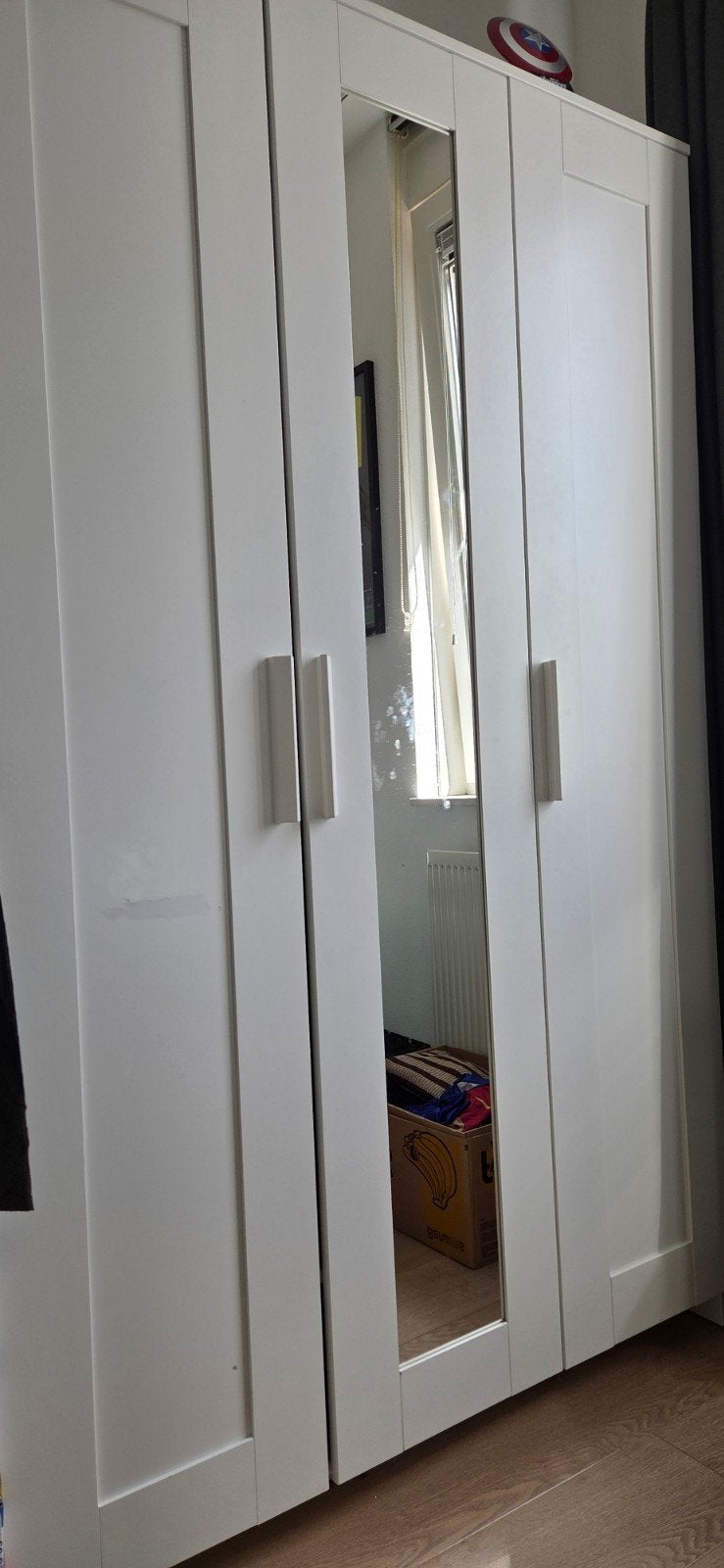 IKEA Brimnes kledingkast met extra plank, Ophalen, Met deur(en), Gebruikt, 100 tot 150 cm