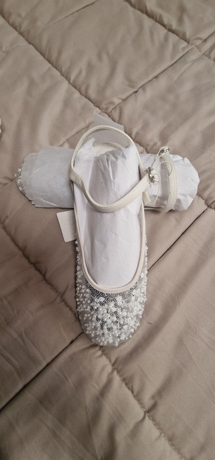 Zara Meisjes Ballerina's met Pailletten en Parels - Nieuw, Meisje, Schoenen, Nieuw, Ophalen of Verzenden