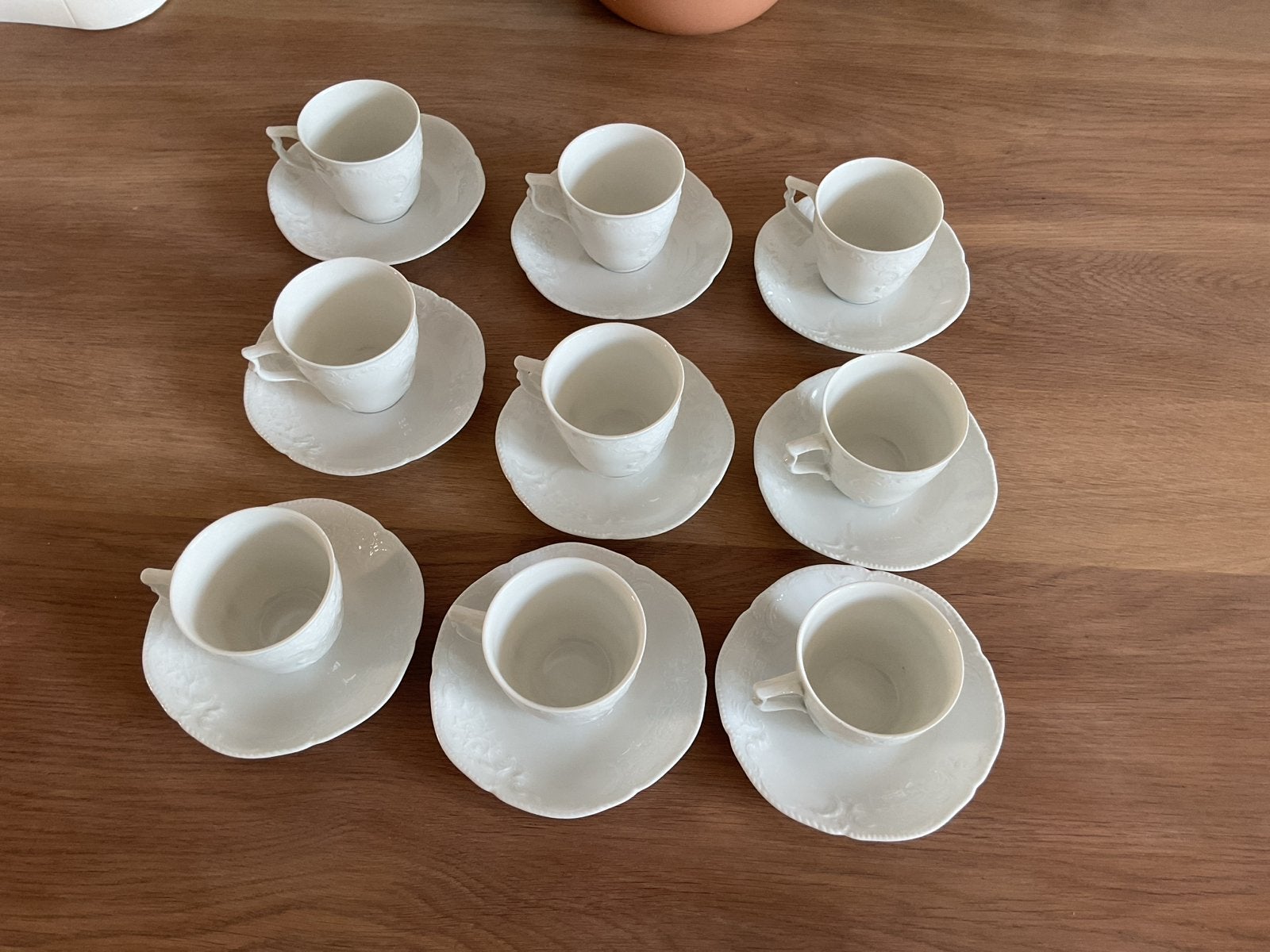 Rosenthal Maria Weiss thee kopjes en schotels (9 sets), Ophalen of Verzenden