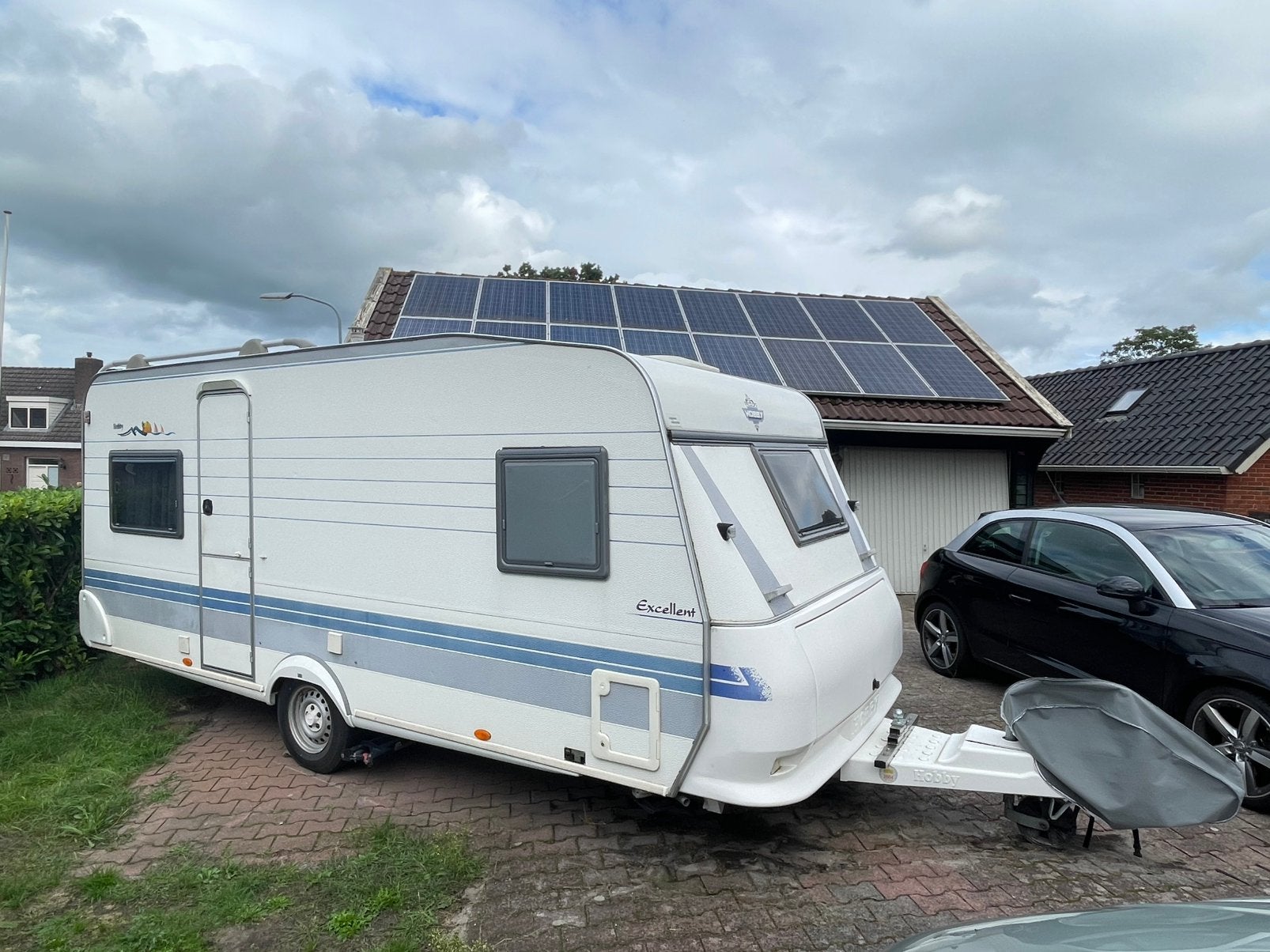 Hobby Excelent 495 bouwjaar 2002. Vraagprijs 6800 Euro, Caravans en Kamperen