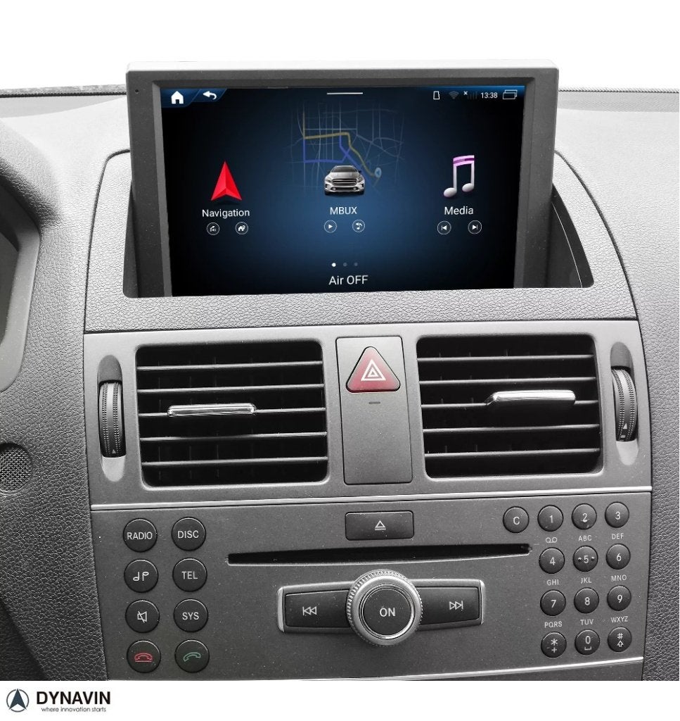 radio navigatie mercedes w204 carplay android auto usb
