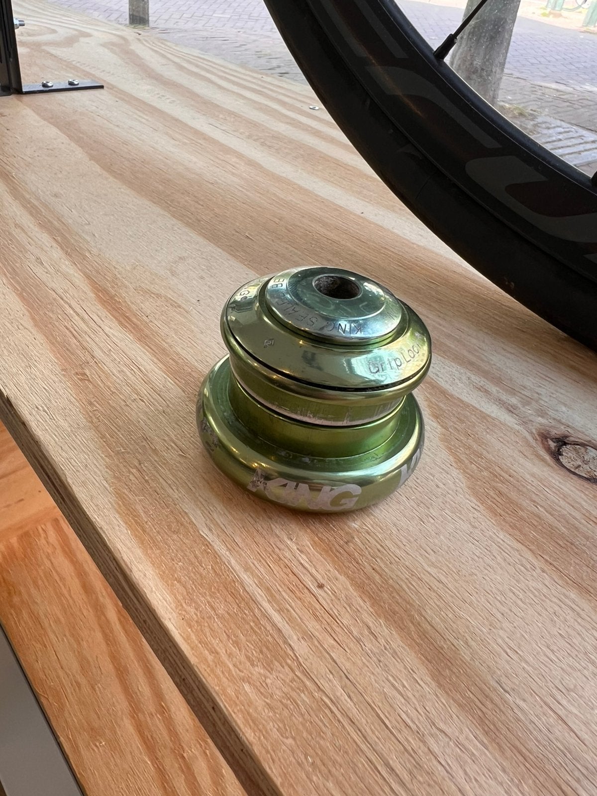 Chris King i7 InSet Sour Green headset balhoofd, Fietsen en Brommers, Ophalen of Verzenden, Gebruikt, Racefiets, Overige typen