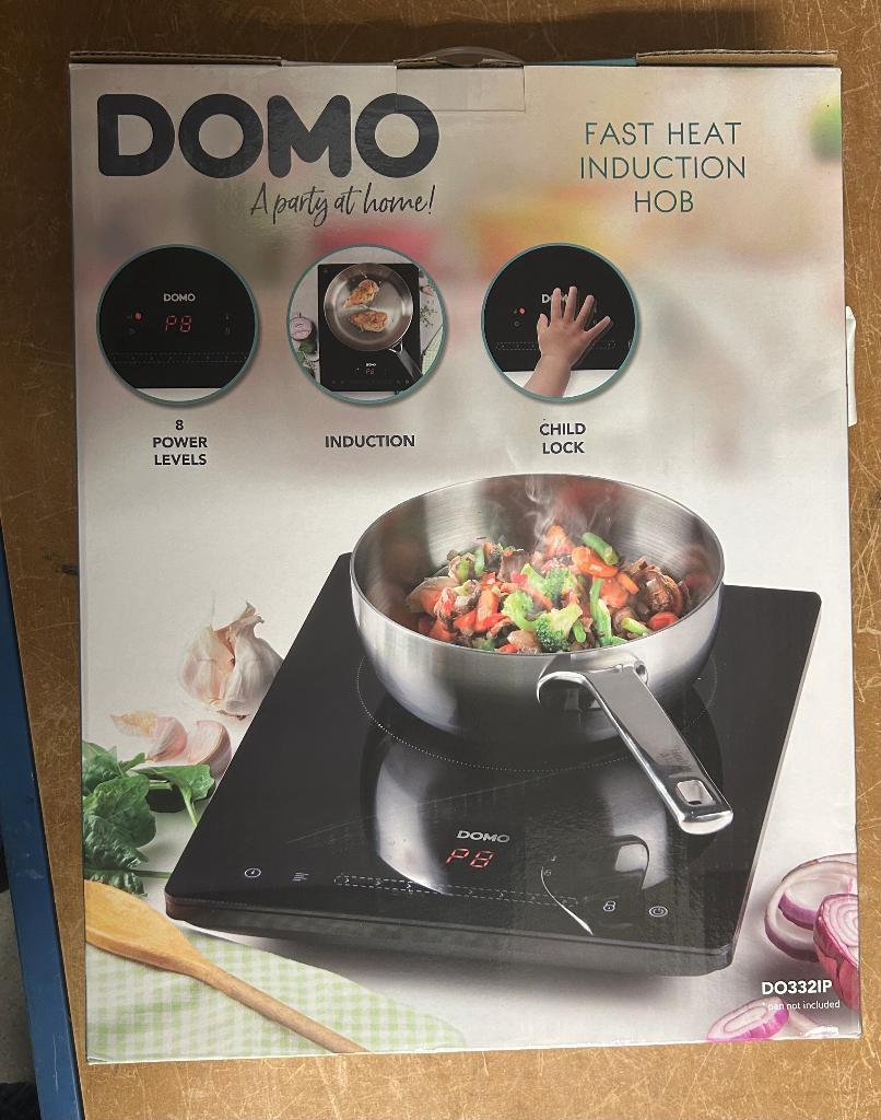 Domo kookplaat NIEUW, Nieuw, 3 kookzones of minder, Ophalen of Verzenden, Vrijstaand