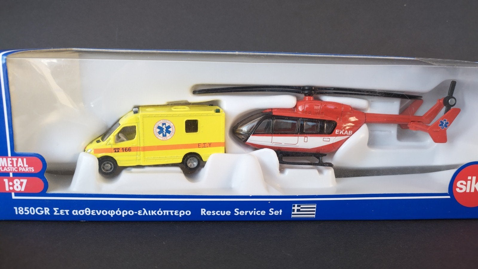 Mercedes Benz  Sprinter Ambulance Griekenland 1;87 Siku Pol, Sikin, Verzenden, Nieuw, Siepern