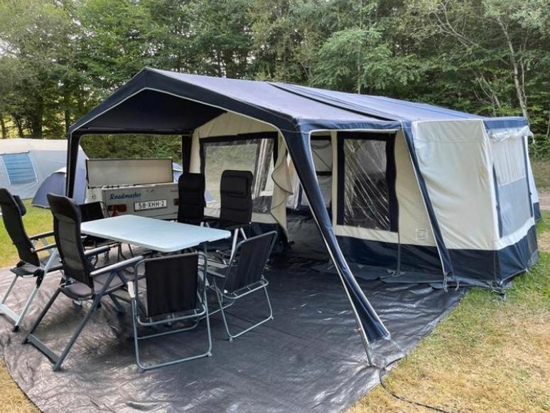 Vouwwagen Roadmaster Family S - Onderhoudsbeurt 2026, Caravans en Kamperen, Blauw, Aanwezig, Meer dan 6, Ophalen