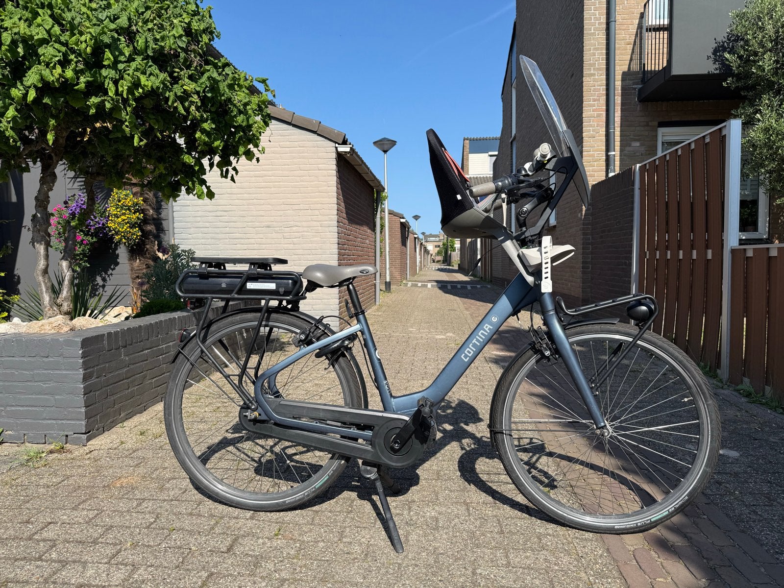 Cortina E-Common Family E-bike 2021 met 2 accu's + voorzitje, Fietsen en Brommers, Fietsen | Dames | Damesfietsen, 50 tot 53 cm