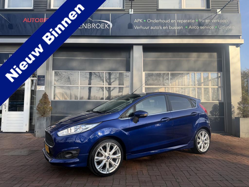 Ford Fiesta 1.0 EcoBoost Titanium Bj 2014 km 99.608 Clima,14, Voorwielaandrijving, Euro 5, Stof, Zwart