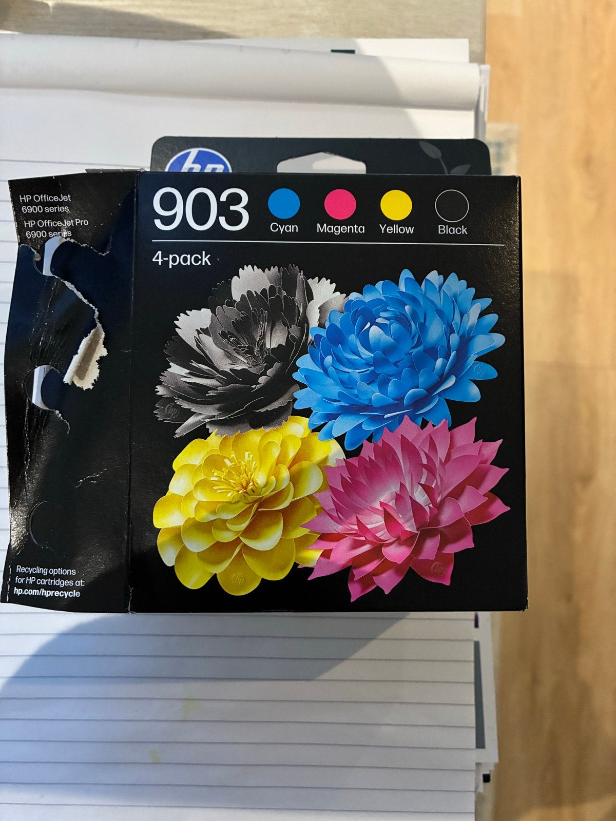 Ongebruikte HP 903 Inktcartridge 4-pack (CMYB), Ophalen, Nieuw, Cartridge