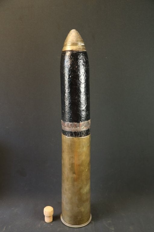 WO1 Britse 18 pounder LEEG, Ophalen of Verzenden, Landmacht, Engeland, Hulzen of Bodemvondsten