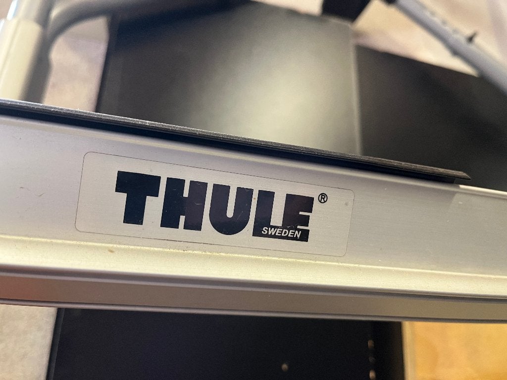 Thule BackPac 973 fietsendrager achterklep, Gebruikt, Brede banden, 2 fietsen, Achterklepdrager