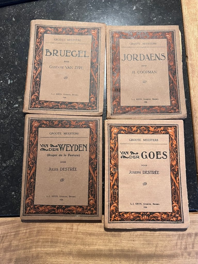 4 boekjes Groote Meesters: Jordaens & Van der Goes & Van der, Ophalen of Verzenden
