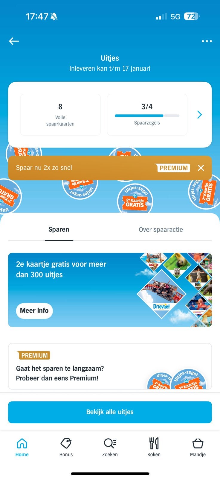 Ah uitjes zegels, Eén persoon, Kortingsbon