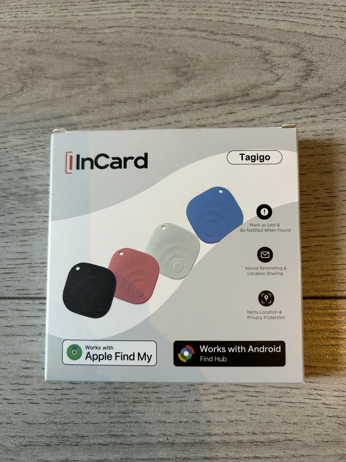 InCard Tagigo Bluetooth Tracker - Apple Find My & Android, Telecommunicatie, Overige Telecommunicatie, Nieuw, Ophalen