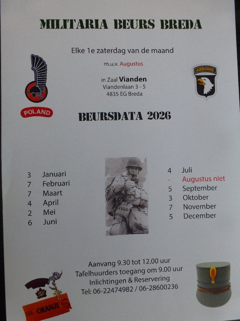 Militariabeurs in Breda., Ophalen of Verzenden, Overige soorten, Overige gebieden, Overige typen