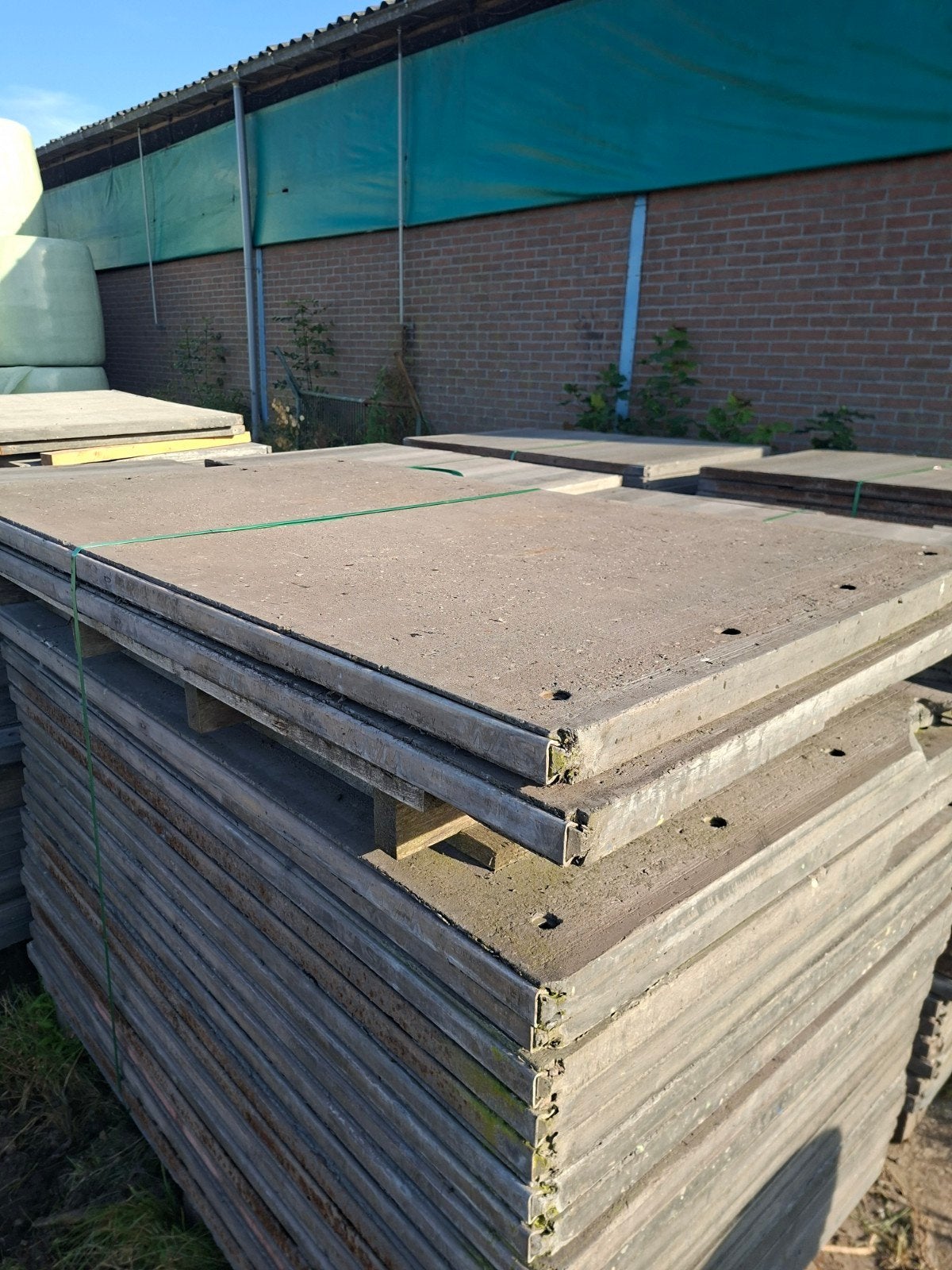 Grote massieve kunststof steenschotten 95 x150 cm, Ophalen of Verzenden, Overige, Werkplaats, Gebouw of Erf