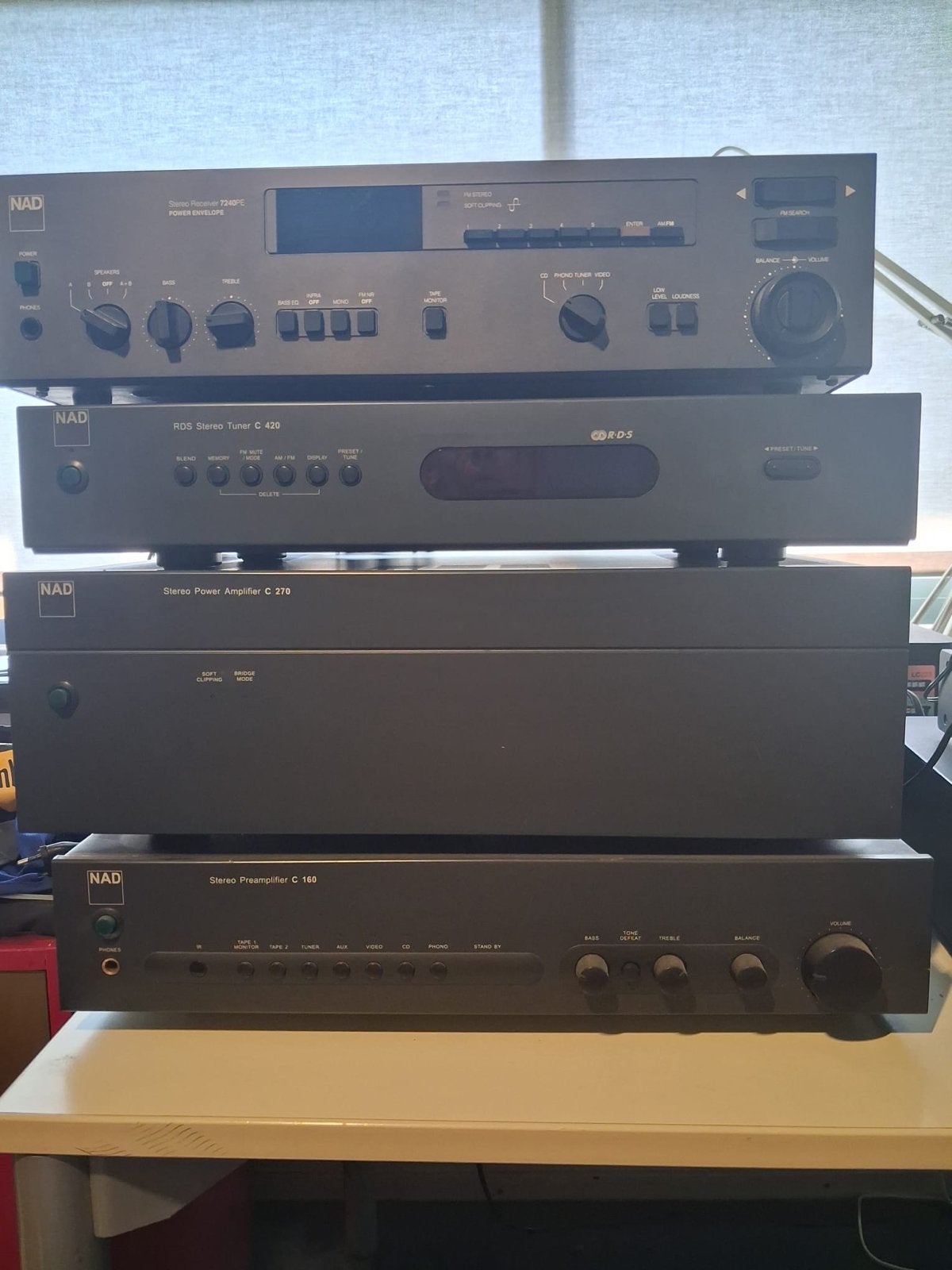 NAD Hifi Set: Receiver, Tuner, Versterker, Voorversterker, Gebruikt, 120 watt of meer, Stereo, Ophalen