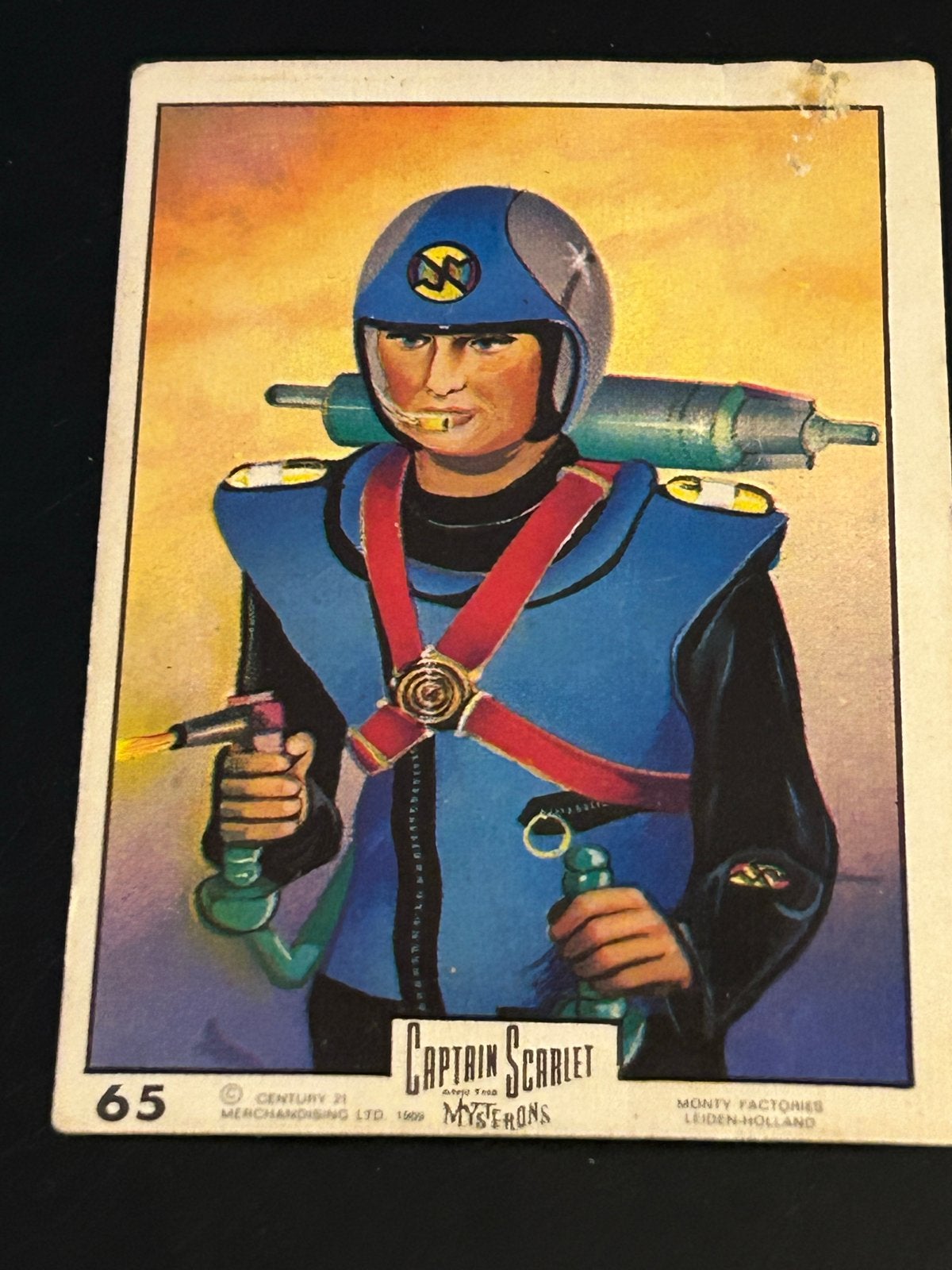Vintage Captain Scarlet jaren 60 Mysterons verzamelkaart #65, Verzenden, Gebruikt, Film, Tv of Omroep
