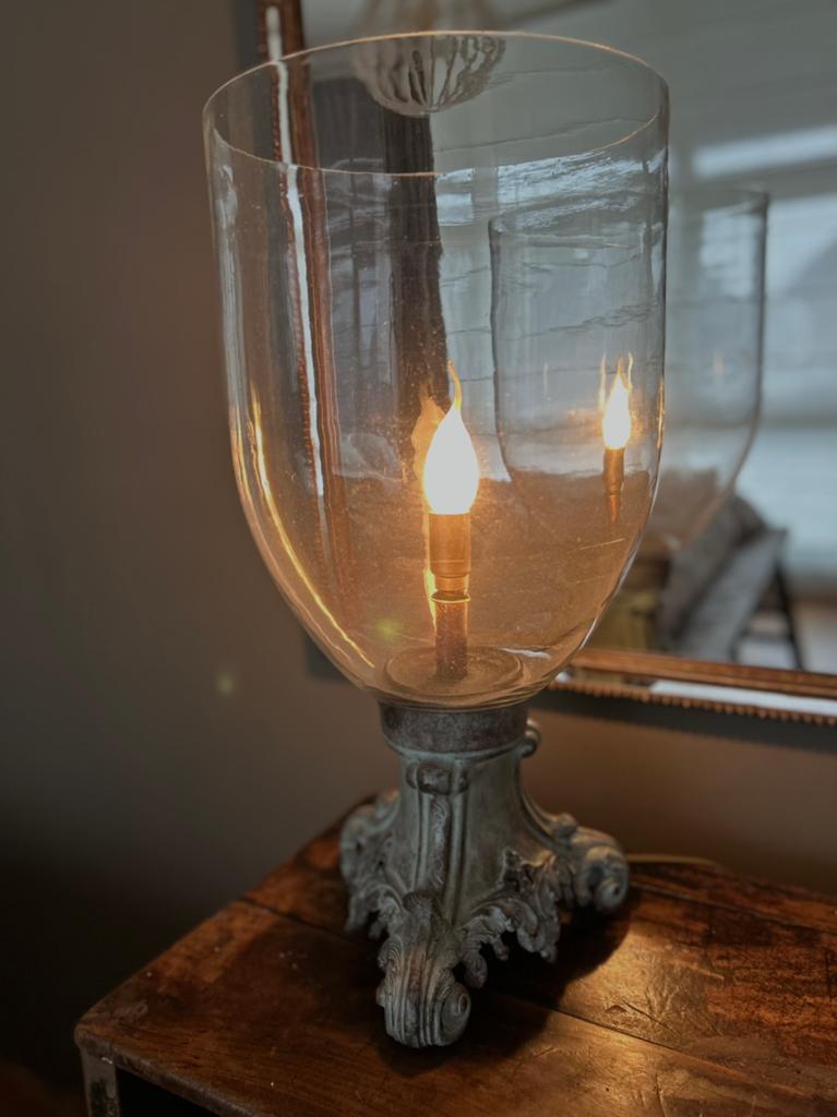 Grote (54 cm) hurricane barok lamp van PTMD, Ophalen, 50 tot 75 cm
