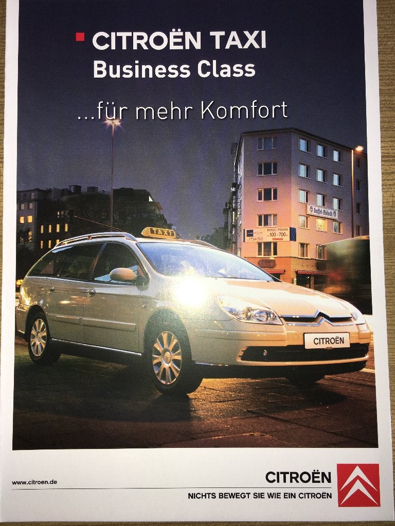 6x Citroën Taxi folders brochures C5 C4 C8 Xsara C5 Tourer, Ophalen of Verzenden, Zo goed als nieuw, Citroën