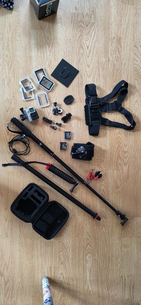 GoPro Hero 4 met veel accessoires, Ophalen of Verzenden, Gebruikt, GoPro