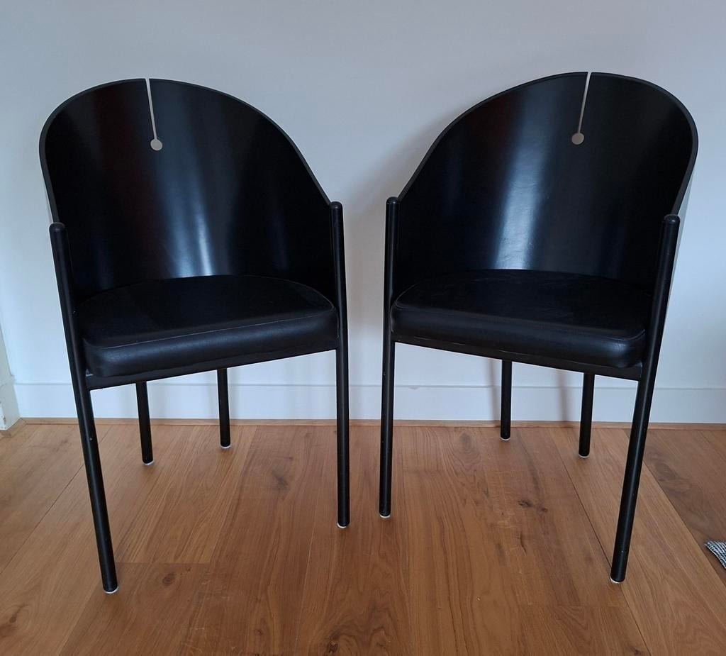 Set stoelen in de stijl van Driade King Costes fauteuil, Huis en Inrichting, Stoelen, Gebruikt, Twee, Zwart, Design