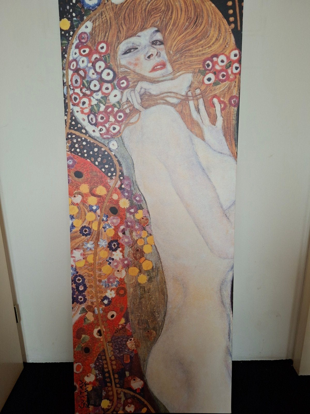 Gustav Klimt Doek, 67 x 1.40, € 20,- ,ZIE OOK MIJN OV. ADV., Antiek en Kunst, Meerkleurig, Ophalen of Verzenden, Schilderij/print