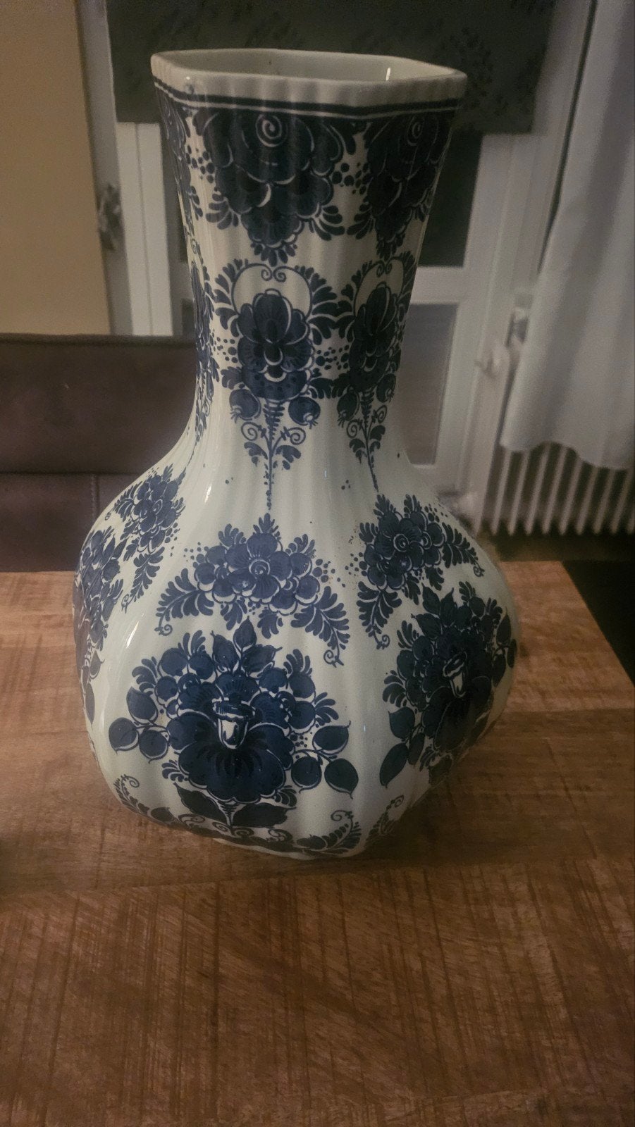 Prachtige handgeschilderde Delfts Blauwe vaas, Ophalen