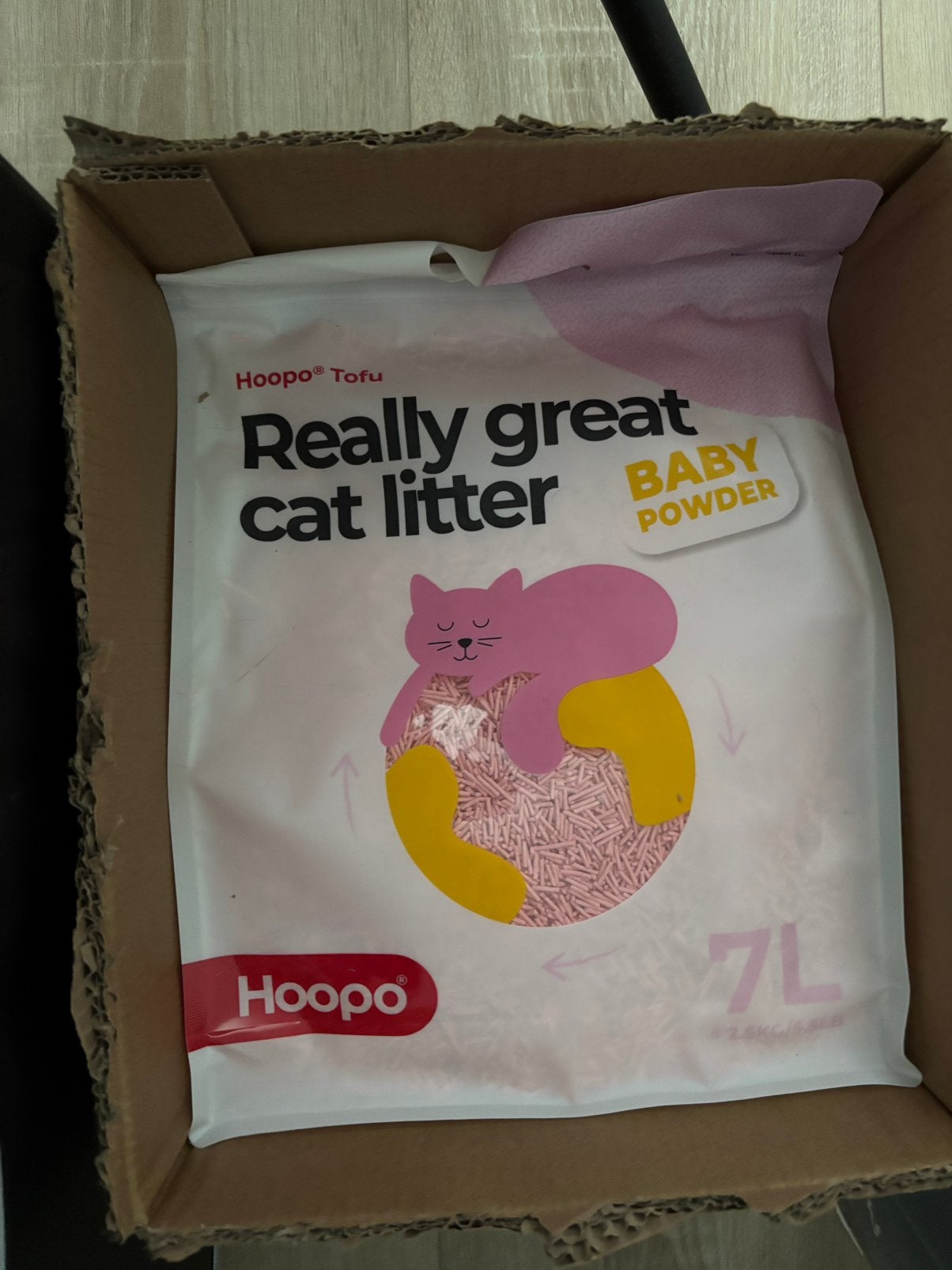 Hoopo Kattenbakvulling Tofu Babypowder, Dieren en Toebehoren, Kattenbakken, Ophalen of Verzenden, Nieuw, Gesloten