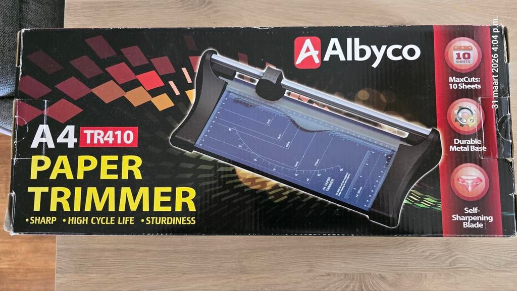 Albyco A4 TR410 Papiersnijder, Ophalen of Verzenden, Overige typen