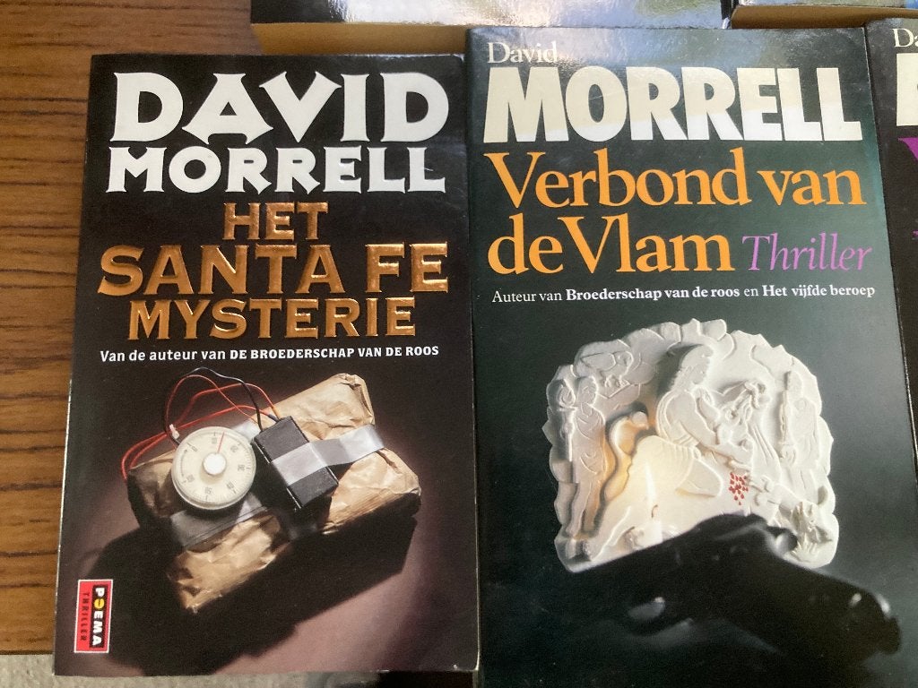 T.K. nog 7 boeken van David Morrel Zie actuele lijst, Ophalen of Verzenden, Gelezen, David Morrel, Wereld overig