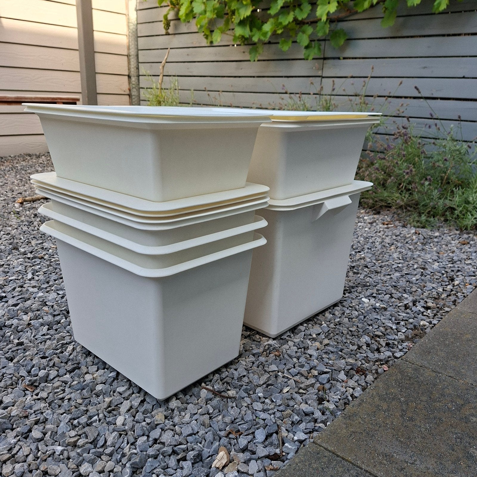 9 x IKEA SLUGIS Opbergbak met Deksel - 4 Formaten, Ophalen, Gebruikt, Kunststof, Minder dan 50 cm