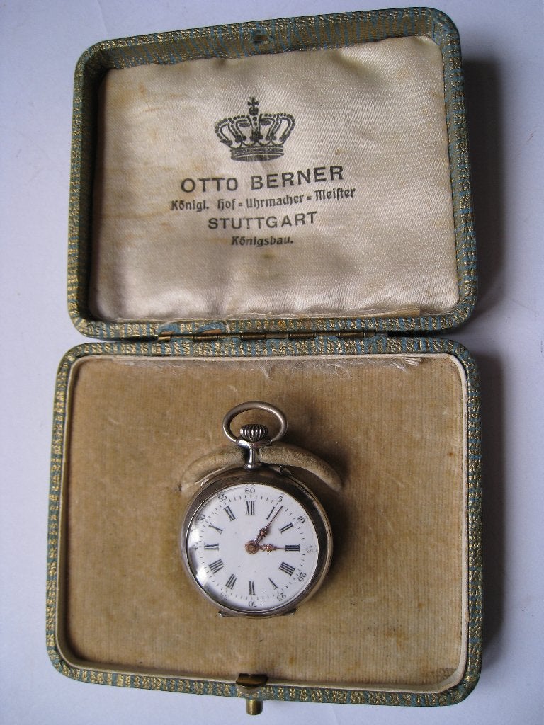 DAMES HORLOGE ZILVER VOOR AAN EEN KETTING ;ANTIEK, Overige merken, Zakhorloge, Gebruikt, Verzenden