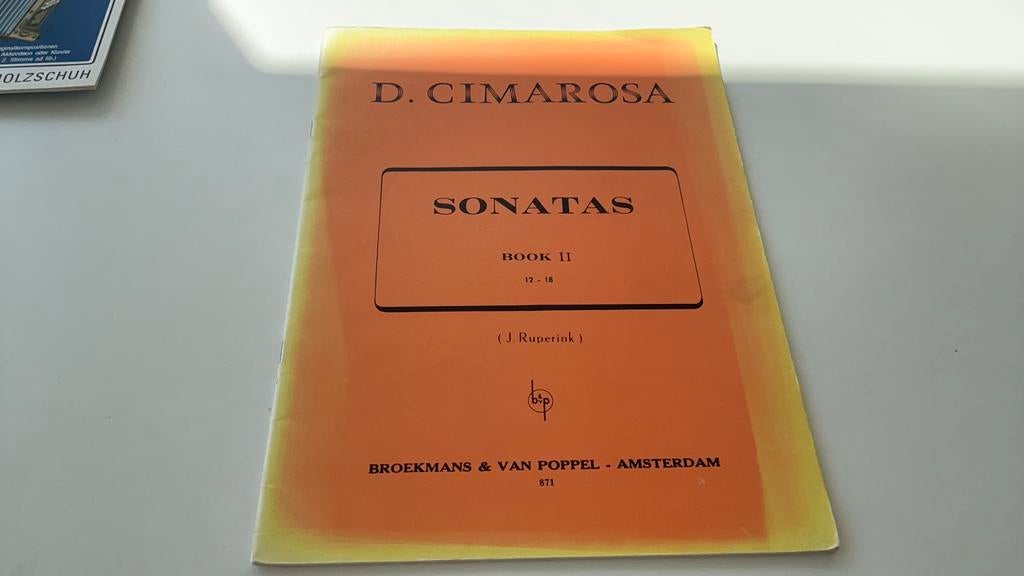 Pianoboek Cimerosa sonatas book 2, Ophalen of Verzenden, Gebruikt, Les of Cursus, Klassiek