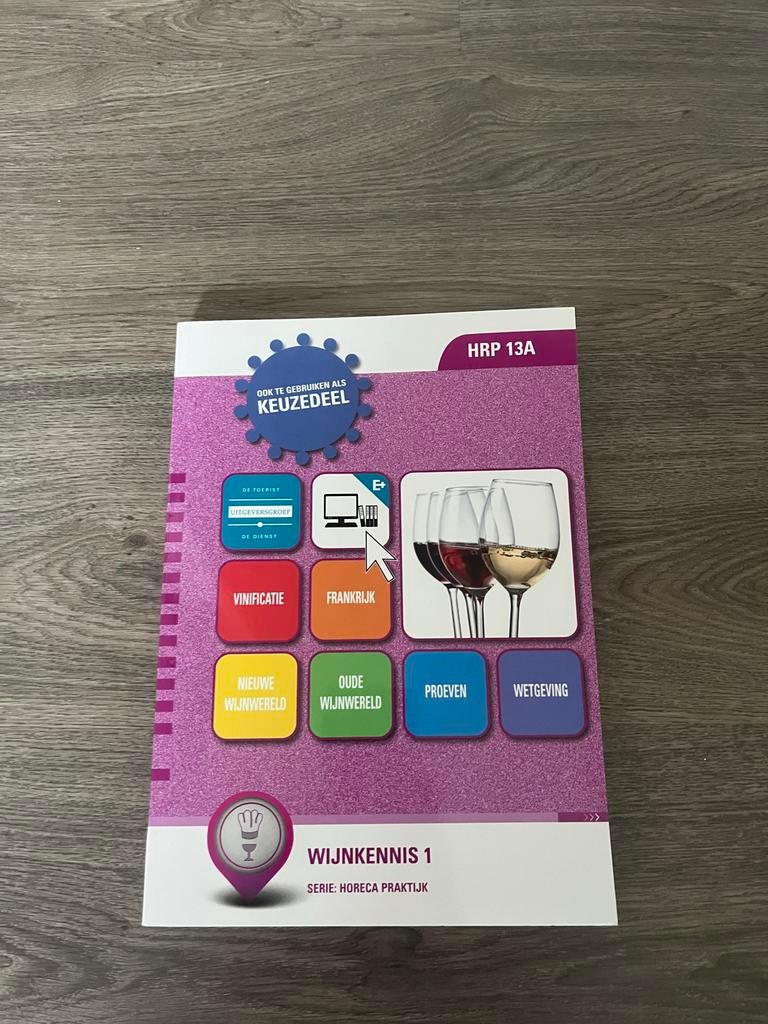 Wijnkennis 1 MBO - Horeca Praktijk, Boeken, Ophalen of Verzenden, Zo goed als nieuw, MBO