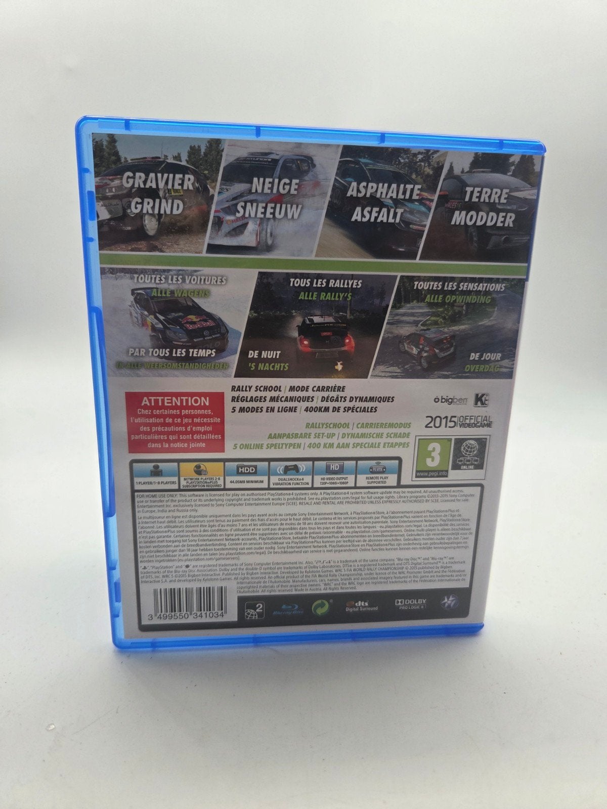 WRC 5 FIA World Rally Championship PS4 Game, Online, 1 speler, Racen en Vliegen, Lesquin, Frankrijk