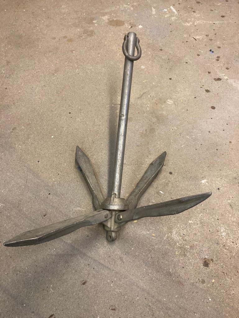 Klapanker 5 kg, Watersport en Boten, Bootonderdelen, Ophalen, Zo goed als nieuw, Ankeren en Afmeren, Zeilboot of Motorboot