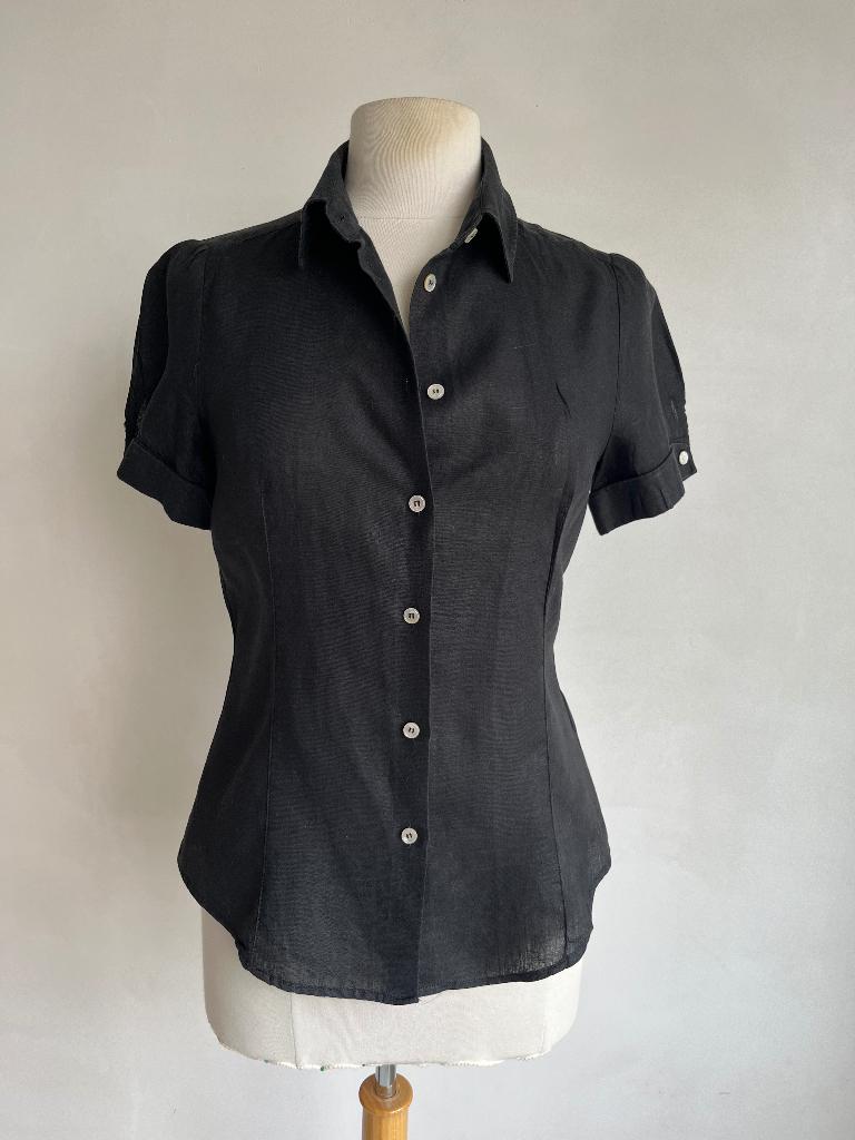 Marella maxmara linnen blouse maat 36 zwart, Verzenden, Zwart, Max Mara, Nieuw