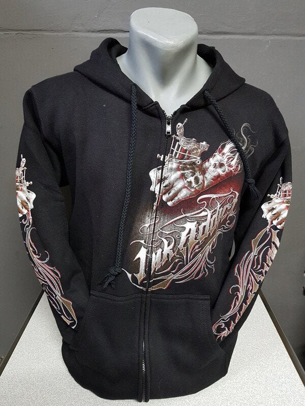 Zwart vest, Skull,Tattoo, printvest, Ophalen of Verzenden, Nieuw, Overige maten, Zwart