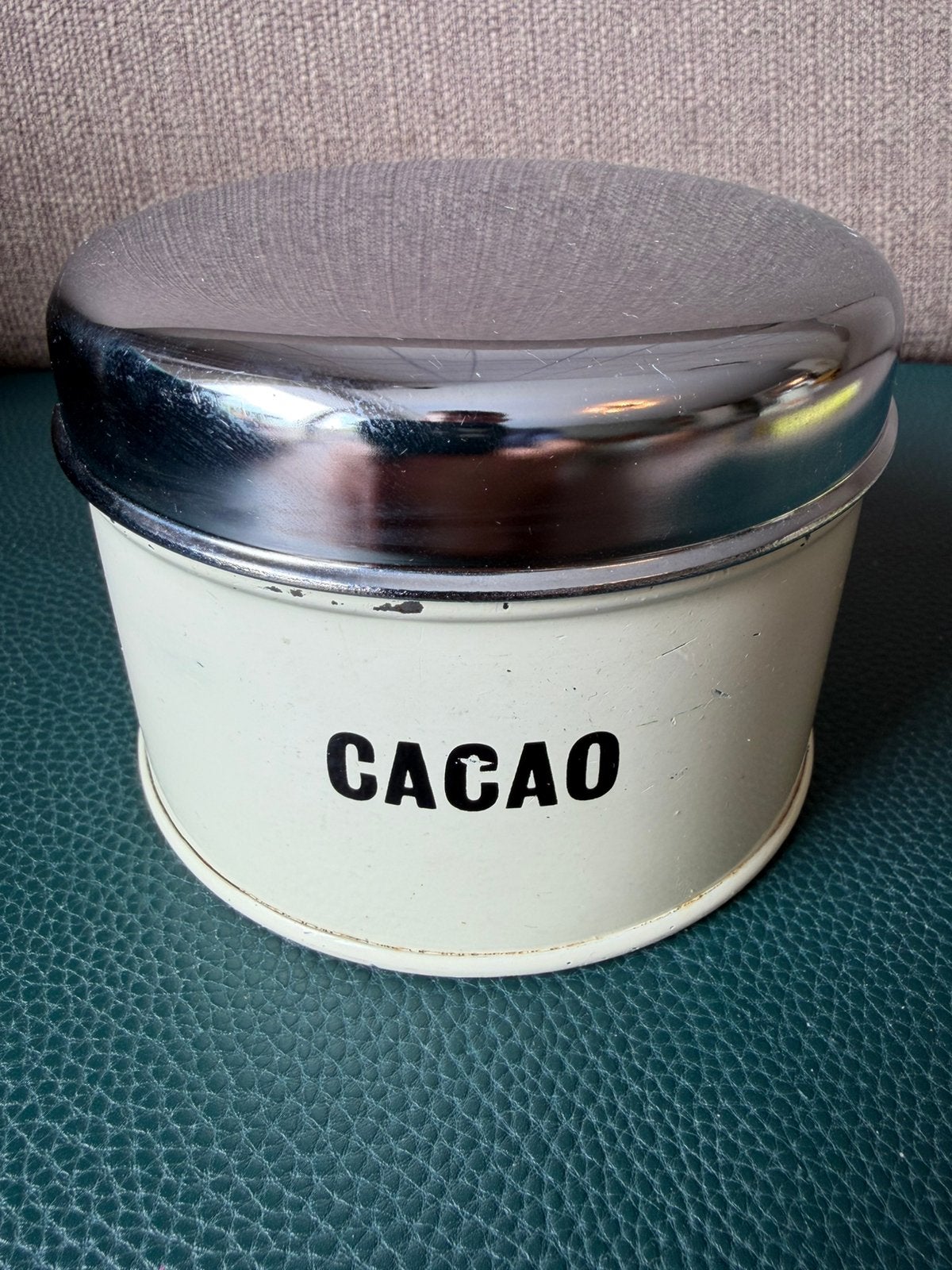 Vintage Brabantie beige cacao blik, Ophalen of Verzenden, Gebruikt, Overige, Overige merken