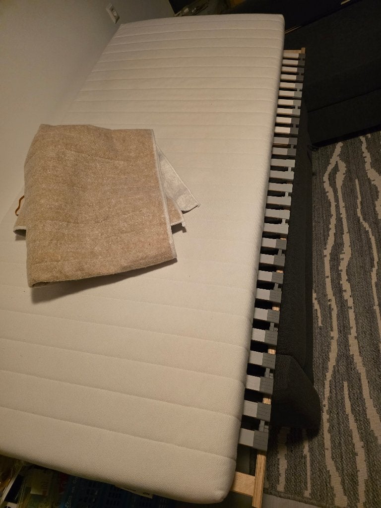 Lattenbodem incl. Matras 90x200, Ophalen, 90 cm, Eenpersoons, Zo goed als nieuw