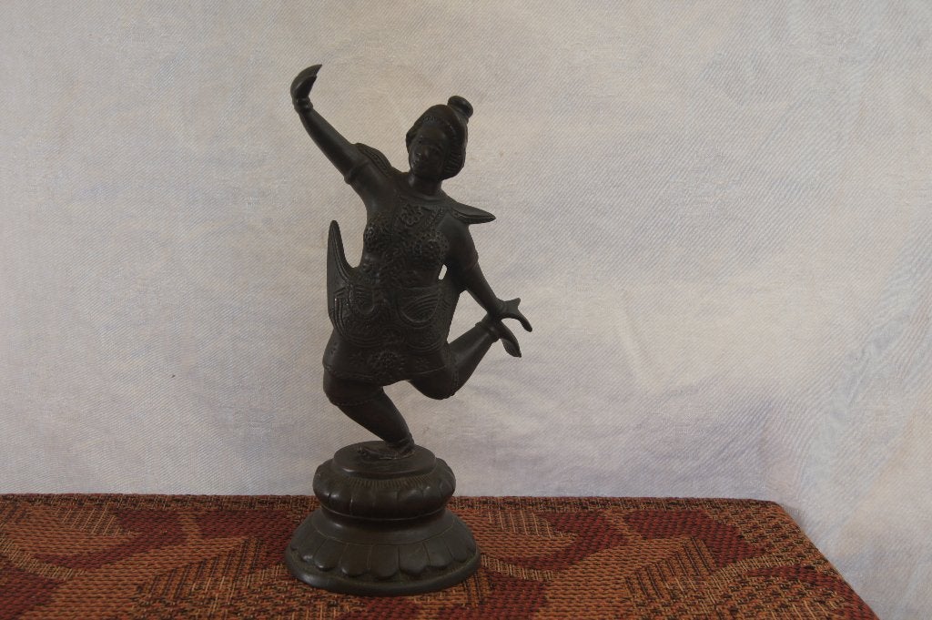 Thai lady danser - Aziatische stijl, Ophalen of Verzenden, 20 - 50 cm, Beeld, Bruin
